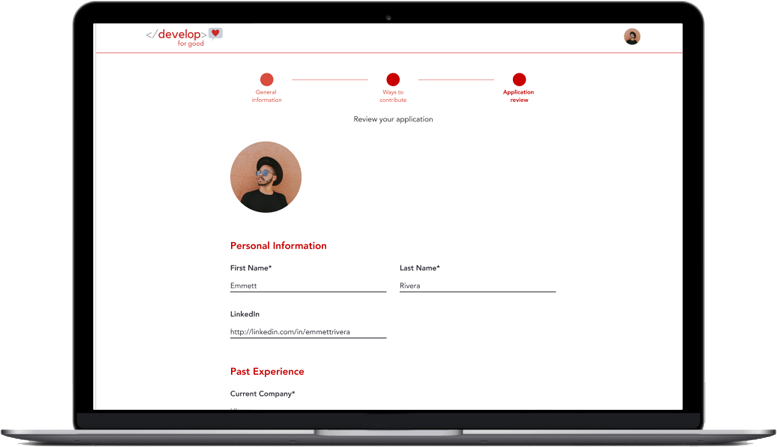 DFG website mockup