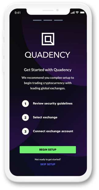 Quadency mobile app mockup