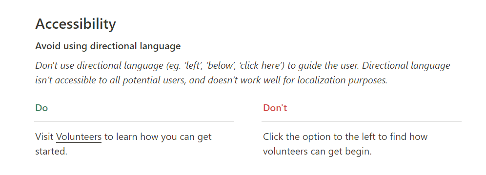 Accessibility guidelines for inclusive content writing and formatting